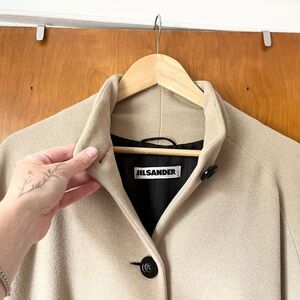 jilsander beige coat